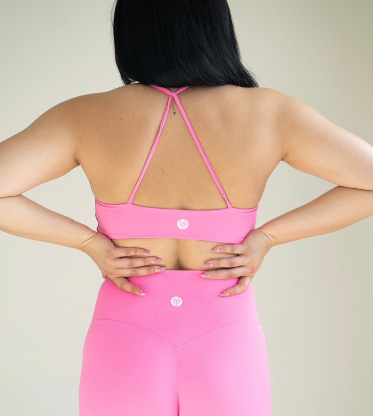 Rose Pink Flex Sports Bra